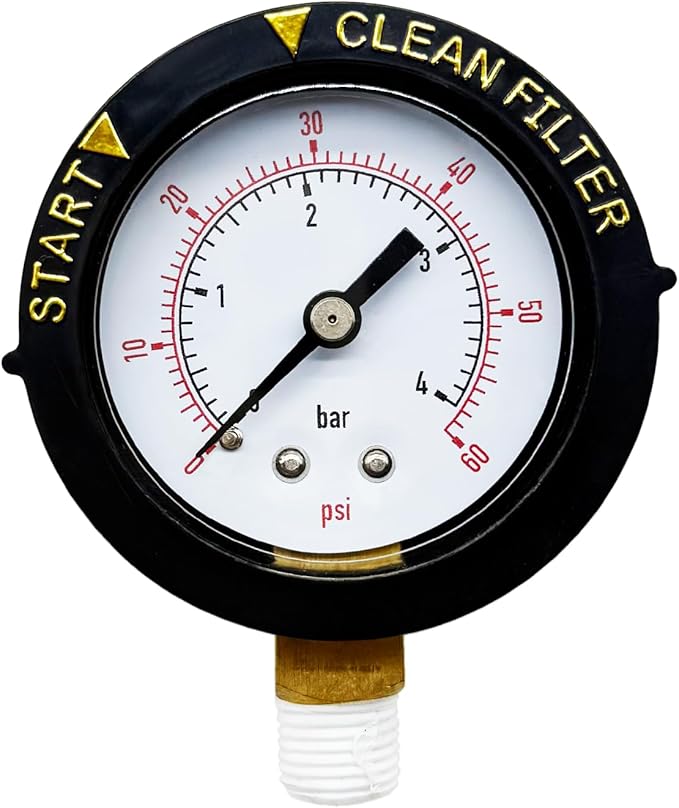 98209803 Release valve assembly with pressure gauge Filter Air Safety Valve Component Compatible with Swimming Pool and Spa Filters