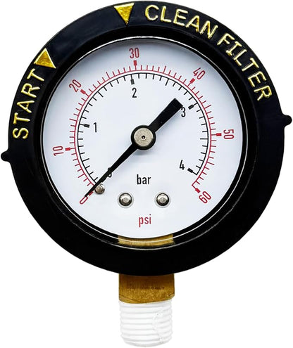 98209803 Release valve assembly with pressure gauge Filter Air Safety Valve Component Compatible with Swimming Pool and Spa Filters