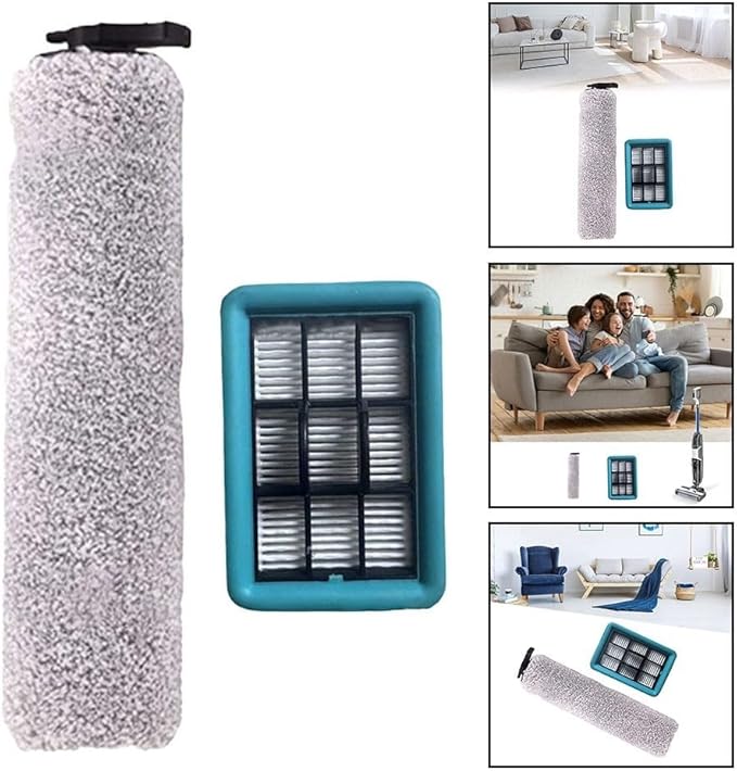 Replacement Roller Brush Filter for CrossWave HF2 3845N 3831 Floor Scrubber, For Plastic Filter Unit, Compatible with Wet Dry Cleaning Models(filter)