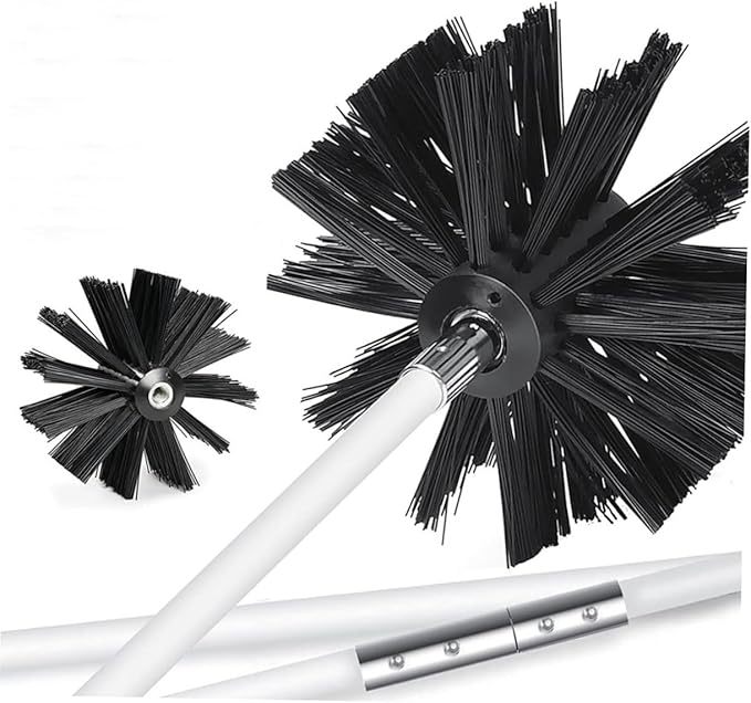 Garneck 2pcs Dryer Brush Chimney Cleaner Tool Pipe Cleaners Bulk Scrubber Brush for Air Duct Cleaning Home Cleaning Supplies
