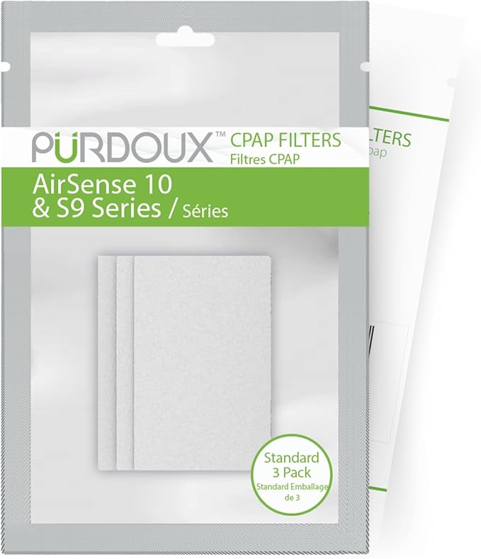 PURDOUX CPAP Filters for ResMed AirSense 10 and S9 Devices (Standard 3 Pack) - CPAP Supplies, CPAP Accessories, CPAP Supplies Filters for CPAP Machine