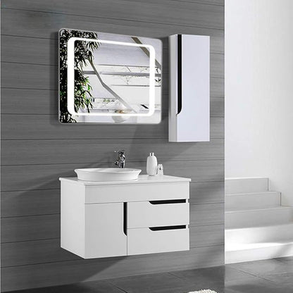 LED Bathroom Mirror with Lights Sensor Switch Illuminated Bathroom Mirror with Demister Pad for Makeup Cosmetic Shaving…