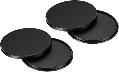 PATIKIL 62mm Lens Cap, 2 Pack Camera Lens Cap Cover Universal Front Metal Lens Filter Stacks Cap Protective Case for 62mm Camera Circular Polarizing Fader ND Filter, Black