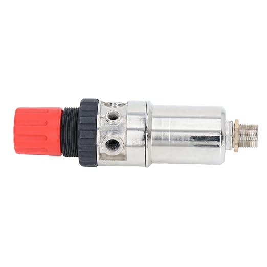 Oil Water Separator Filter Pressure Regulator, Air Compressor Filter with 1/2in NPT, Zinc Alloy Shell for Airbrush and Pneumatic Tools, Manual Drainage Design for Stable Air Flow