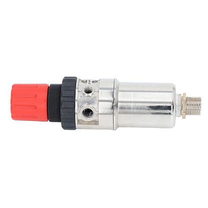 Oil Water Separator Filter Pressure Regulator, Air Compressor Filter with 1/2in NPT, Zinc Alloy Shell for Airbrush and Pneumatic Tools, Manual Drainage Design for Stable Air Flow