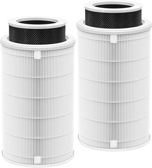 1000 Replacement Filters Compatible with Air Doctor 1000 Air Purifier, Includes Premium Efficiency Layer, Activated Carbon Layer, and Pre-Filters, 2-Packs