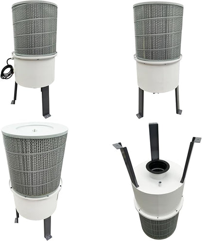 Oil Mist Collector 650-824CFM High-Efficiency Powerful Centrifugal CNC Oil Mist Filter Industrial-Grade Smoke Purifier for CNC Machines 220V 750W Three-phase