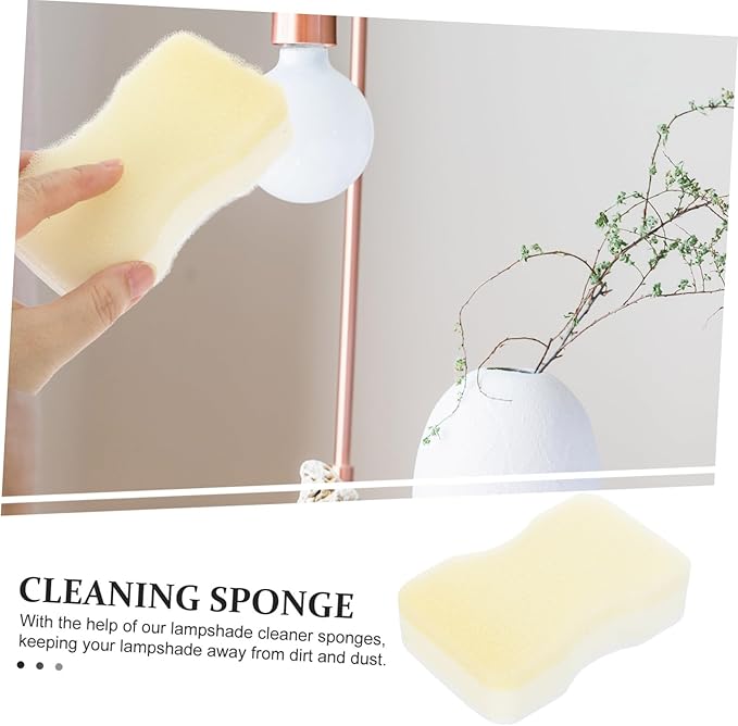 45pcs Reusable Cleaning Sponges for Lamp Shade Dust and Soot Removal Soft Handheld Sponge for Easy Cleaning of Lampshades and Curtains
