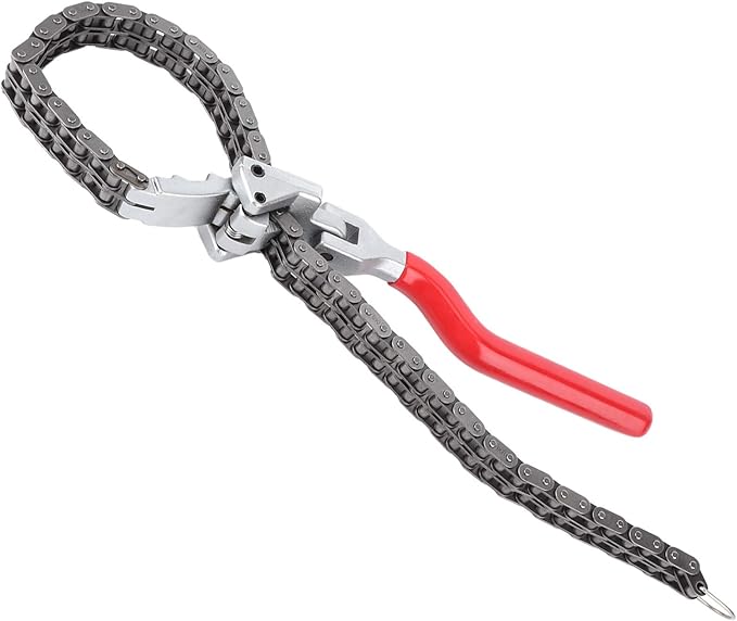 Chain Type Oil Filter Wrench Spanner 13.8in Chain Wrench Oil Filter Removal Tool
