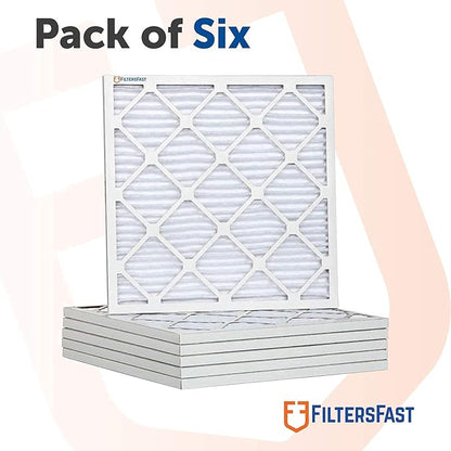 Filters Fast 12x24x1 Air Filter MERV 11, 1" AC Furnace Air Filters, Made in the USA, Actual Size: 11.75"x23.75"x0.75, 6 Pack