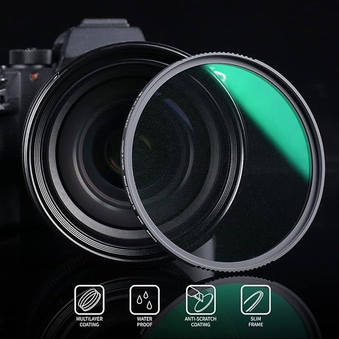 K&F CONCEPT 52mm Black Diffusion 1/2 Filter Mist Cinematic Effect Lens Filter with 28 Multi-Layer Coatings Waterproof/Scratch Resistant for Video/Vlog/Portrait Photography (Nano-X Series)