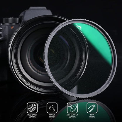 K&F CONCEPT 52mm Black Diffusion 1/2 Filter Mist Cinematic Effect Lens Filter with 28 Multi-Layer Coatings Waterproof/Scratch Resistant for Video/Vlog/Portrait Photography (Nano-X Series)