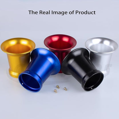 50mm Carburetor Air Filter Trumpet Velocity Stack Funnel CNC Alloy Parts Fit for PE VM 21mm,24mm,26mm,28mm,30mm, for Honda Yamaha Kawasaki ATV Dirt Bike Carb Intake Wind Horn Cup. (black)