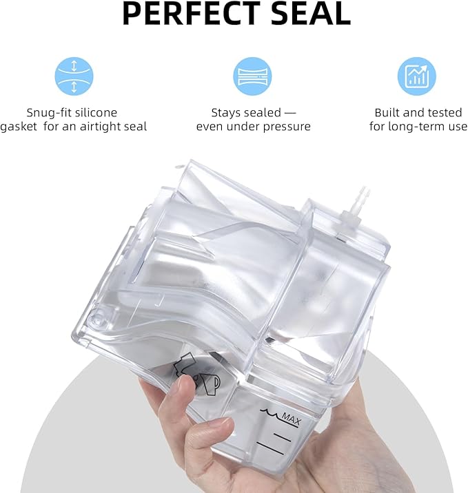 Universal Tubing Adapter for AirSense 10 & AirCurve 10 with Silicone Gasket & 1 Pack Replacement Cartridge Filter Kit, Compatible for Cleaner Machines
