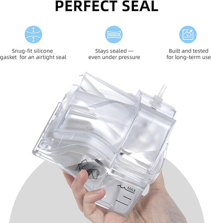 Universal Tubing Adapter for AirSense 10 & AirCurve 10 with Silicone Gasket & 1 Pack Replacement Cartridge Filter Kit, Compatible for Cleaner Machines