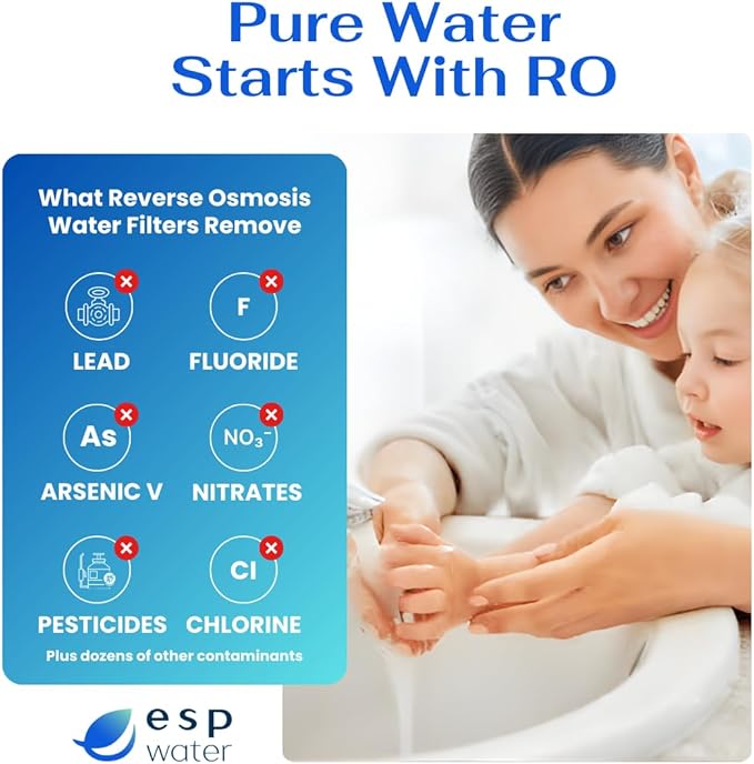 Proline Plus Filter Replacement - Water Cartridge Kit Compatible with Proline Plus Reverse Osmosis System 5-Stages, Includes 50 GPD RO Membrane, Made in USA