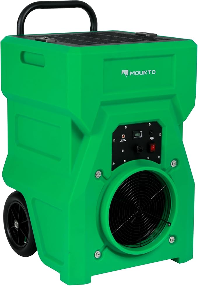 MOUNTO 1000cfm Portable Industrial Air Purifier Negative Air Scrubber - Powerful 1HP Motor, True HEPA Filter, 2-Speed, Handle and wheels 3-Year Warranty