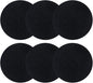 ddLUCK 6 Pack Kitchen Compost Bin Filter, Round Food Waste Bins Activated Carbon Filters,Replaceable Extra Thick Charcoal Filters for Odour Remove All Caddy Bucket,1cm Thickness