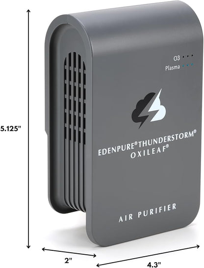 EdenPURE Thunderstorm III Air Purifier – Small Plug-In Ozone Generator & Ionizer – Eliminates Odors, Pet Smells, Smoke, Mold – Filter-Free Portable Cleaner for Home, Travel, Car, Office Use