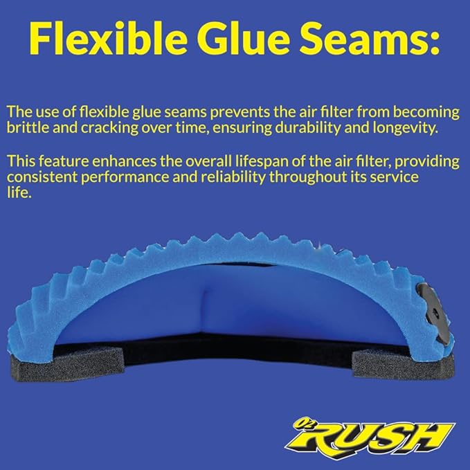 O2 RUSH High-Performance Single-Stage Foam Air Filter fits Sherco 150/250/300/450/500 SE-R SEF-R (2013-2025) – Replaces (OEM 3043) Washable & Reusable