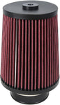 2.75 Inch 70 mm High-Flow Air Filter, Reusable Cone Cold Air Intake, High Performance, Washable, Clamp-On Car High Flow Air Kit, Flange Diameter: 2.75 Inch, Filter Height: 7.3 Inch, Red