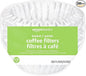 Amazon Basics Basket Coffee Filters for 8-12 Cup Coffee Makers, White, 200 Count