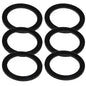 6PCS Sealing Ring for Kitchen Sink Filter, Flat Rubber Gasket for Drain Pipe, Gasket for Waste Pipe, 2.09-inch Drain Pipe, Siphon Pipe for Sink Odor Collector, 53mm Inclined Sliding Joint Rubber Ring