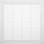 Vent Systems 12'' x 12'' Inch White Soffit Vent Cover - Pack of 100 - Flat Square Air Vent Louver - Grille Cover - Built-in Insect Screen - HVAC Vents for Bathroom, Home Office, Kitchen 12x12 Inch
