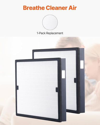 VEVOR HEPA Air Filter 16x19 inch, 3-Stage High-Efficiency Replacement Filter for Air Scrubbers & Purifiers, Compatible with BlueDri & VEVOR, Ideal for Water Damage Restoration, Air Purifiers