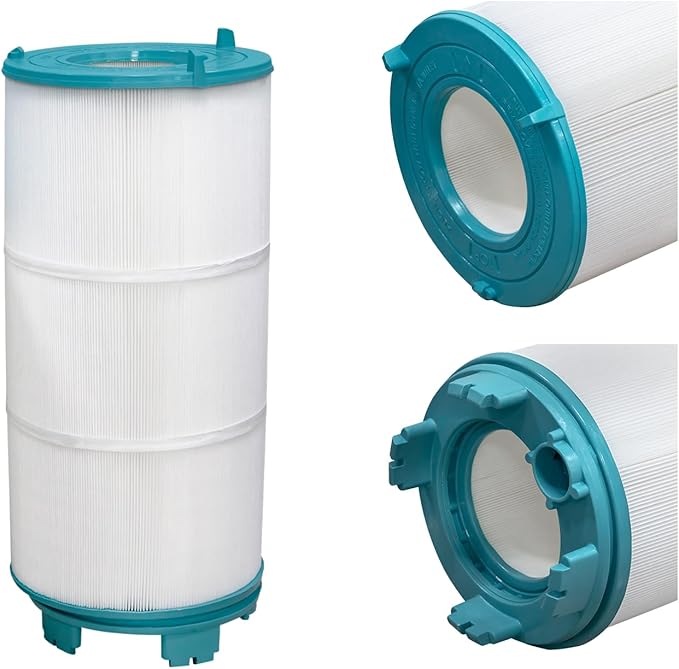 Pool Filter S8M150 Sta-Rate System 3 170147 Pentair Modular Media 450 25022-0203s-25021-0202s Inner and Outer Cartridge Replacement Kit (Teal)