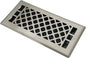 Floor Register AC Vents Brushed Nickel Color 4x10 Inch Air Vents Floor Vents Register Decorative Registers Grilles Air Vents for Floor Baseboard Register Vent