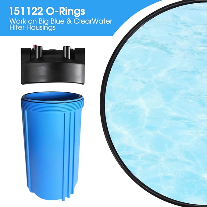 151122 O-Ring Compatible with Pentek Big Blue Pentek Water Filters 152032 4001756 151122-03 151122-27 01019189 Water Filter O Ring (3 Pack)