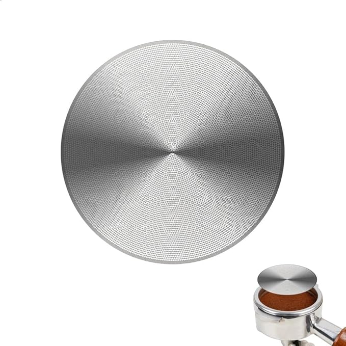 watchget 58mm Espresso Puck Screen - 0.2mm Ultra Thin Espresso Filter - Lower Shower Screen - Metal Reusable Coffee Filter for Portafilter Basket 58mm - Puck Screen