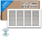 Fits 20x10 Duct Opening | Steel Return Air Grille by Handua | Vent Cover Grill for Sidewall and Ceiling | White | HVAC Cold Air Intake Grille | Outer Dimensions: 21.75"W X 11.75"