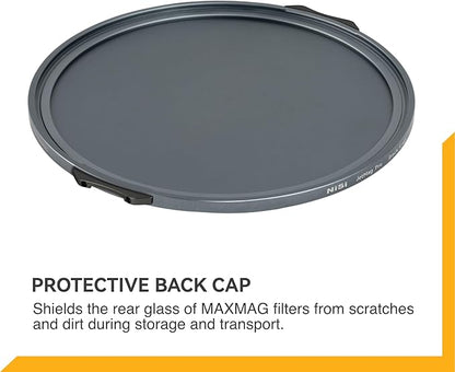 NiSi - JetMag Pro MAXMAG Lens Back Cap - Durable Magnetic Lens and Filter Protector for MAXMAG Size Filters - Quick Attach and Secure Lock, Lightweight, Slim Magnetic Cap for Easy Travel and Storage