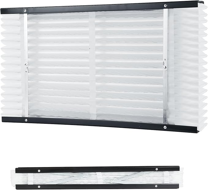 VEVOR 16x28x4 Furnace Air Filter, MERV 13 Pleated HVAC AC Replacement, Electrostatic 12-Month Air Cleaner, 2-Pack (Actual Size: 16.34x27.76x3.98 in), for Improving Home Indoor Quality