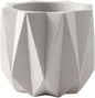 Outdoor Succulent Plantpot Cactus Plant Container Cement Flowerpot Container Modern Simple Planter Flower Vase Meat Plant Cement Container Concrete Flower Plant (Gray1 13cm*11.5cm) (White 13cm*11.5cm)