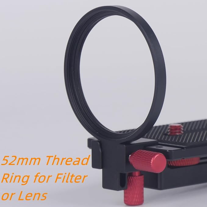 Came-TV Lens Adapter with 52mm Ring Thread for Filters and Lens for Sony ZV-1 ZV-1F RX100M7 or Canon G7X Mark III Series for Padcaster Parrot Teleprompter Desview T3 T2