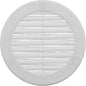 Vent Systems 4" Inch (Opening Dimensions) - Pack of 100 - White Soffit Vent Cover - Plastic Round Air Vent Grille - Built-in Mesh Screen - HVAC Register Louver for Bathroom, Home, Kitchen