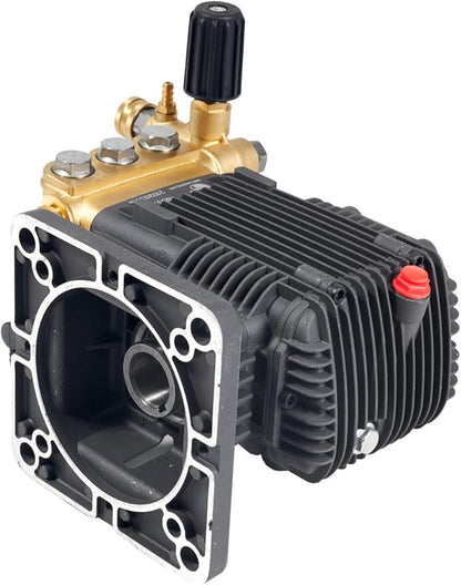 Canpump 2000 PSI 3.5 GPM Pressure Washer Pump Assembly w/ 5 HP 240V Motor – Triplex Plunger Power Washer Pump, External Unloader, Commercial Equipment Wash, Fleet, Farm & Workshop Cleaning