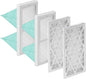 1 Micron Inner Filter and 5-Micron Outer Air Filter Replacement Compatible with WEN 3410, POWERTEC AF4000, AF4001, Shop Fox W1830, WEN 90243-026-2 Air Filtration Systems Woodworking, 2 Set