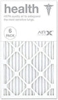 AIRx HEALTH 14x24x1 MERV 13 Pleated Air Filter - Made in the USA - Box of 6
