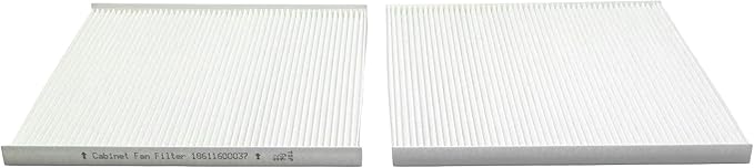 5-Pack BAIZHIHUA 18611600037 Cabinet Fan Filter Compatible with 4th Generation Filterfans PFF60000, PF 6x.000, PFA 60.000 Light Grey, Nema Type 12 Protection IP55, Filtermat Material