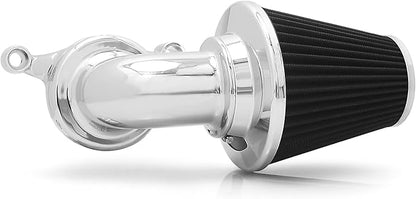 Big Sucker cone Air filter intake for harley air Cleaner Sportster Softail fatboy heritage dyna touring street road king Glide (Nake - Chromed, TypeB: Touring 01-07, Softail Dyna 99-15)