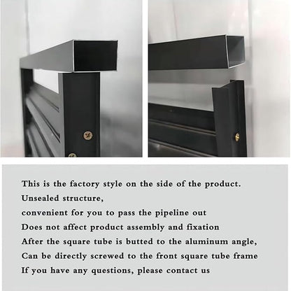 Split Air Conditioner Fence Privacy Screen 4 Panel, Aluminum Air Conditioner and Heat Pump Cover, Trash can Enclosure, Outdoor Flower Stand (White 110x60x80cm/43x24x31.5in)