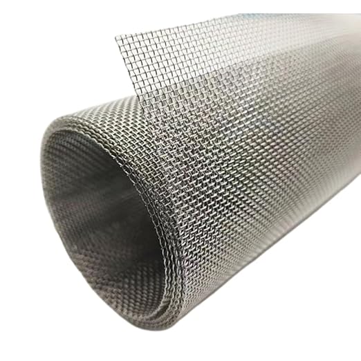 Stainless Steel Mesh Screen #20Mesh -Size:15.7"x47.2"(40x120cm) SS304 Wire Mesh Screen for Vent,Cage,Garden, Window Screen, Filter Mesh
