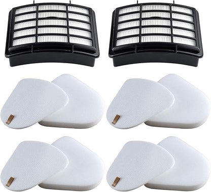 2 HEPA + 4 Foam & Felt Filters Compatible with Shark Navigator Lift-Away Deluex NV350, NV351, NV352, NV355, NV356E, NV357, NV360, NV370, NV391, UV440, UV490, UV540, Part # XFF350 & XHF350
