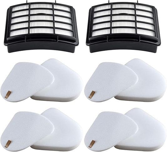 2 HEPA + 4 Foam & Felt Filters Compatible with Shark Navigator Lift-Away Deluex NV350, NV351, NV352, NV355, NV356E, NV357, NV360, NV370, NV391, UV440, UV490, UV540, Part # XFF350 & XHF350