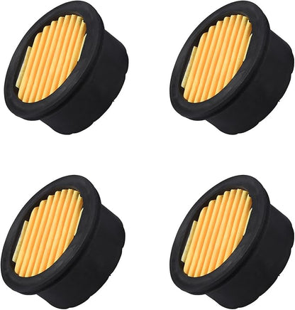 4Pcs Air Compressor Silencer Filter Elements, Air Compressor Intake Filter Sound Muffler Silencer Intake Paper Replacement Elements