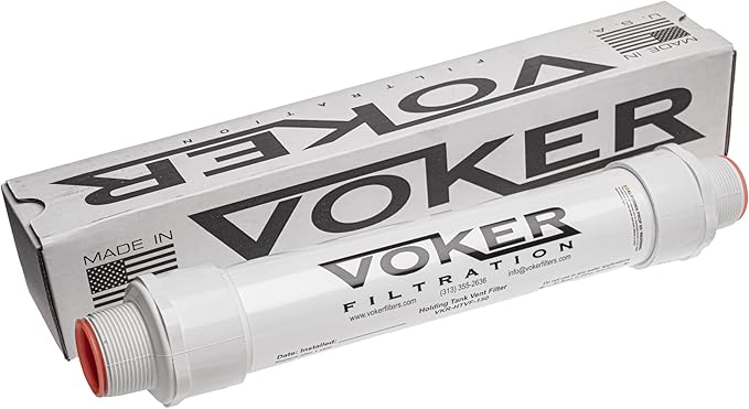 Voker Holding Tank Vent Filter (1-1/2") - Made In The USA